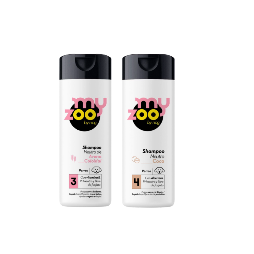 Pack x2 Shampoo para perros avena y coco